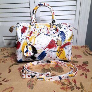SOLD! Dooney & Bourke Dipinta Inspired Hand Painted Vintage Speedy Style Bag